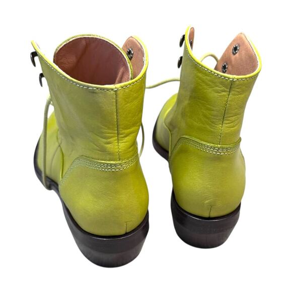 Intentionally Blank West Lace Up Ankle Boot Green EU 37 - Picture 9 of 13